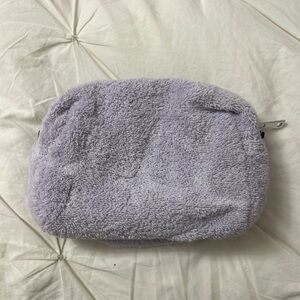 Zara Lavender Fleece Zip Pouch